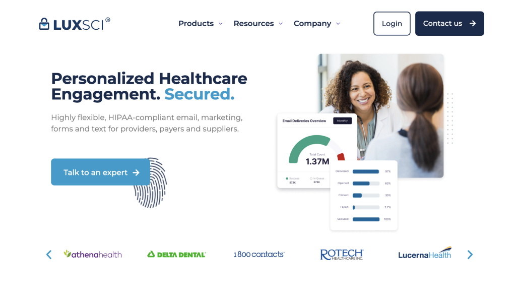 LuxSci Secure Healthcare Communications